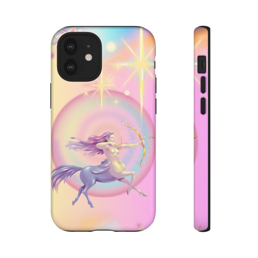 Unicorn Archer Phone Case — Pastel Sagittarius Centaur Galaxy Phone Cover