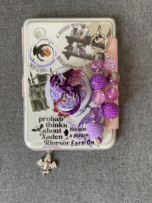 Fourth wing set kobo/kindle purple
