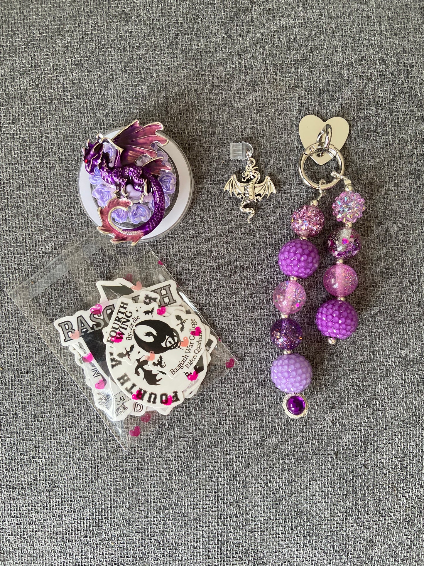 Fourth wing set kobo/kindle purple